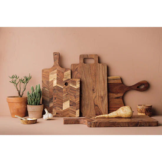 Acacia Chevron Serving Board - 15.5 in