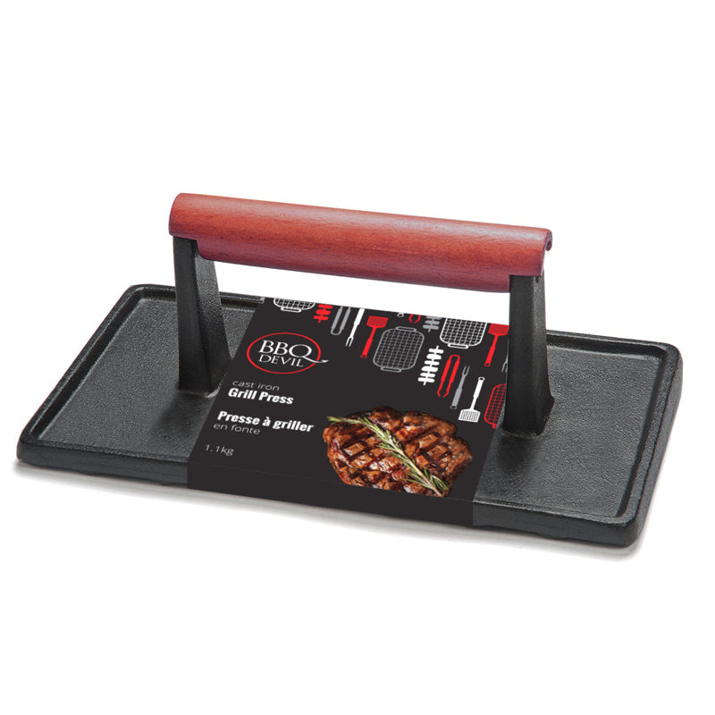 BBQ Cast Iron Grill Press