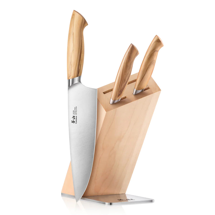 CANGSHAN OLIV Series 4-Piece Knife Block Set