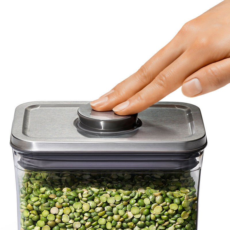 OXO Good Grips POP 2.0 Big Square Medium Storage Container – 4.2L Capacity, Clear Plastic (11233500UK)