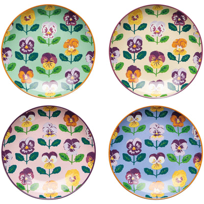 Pansy Appetizer Plates