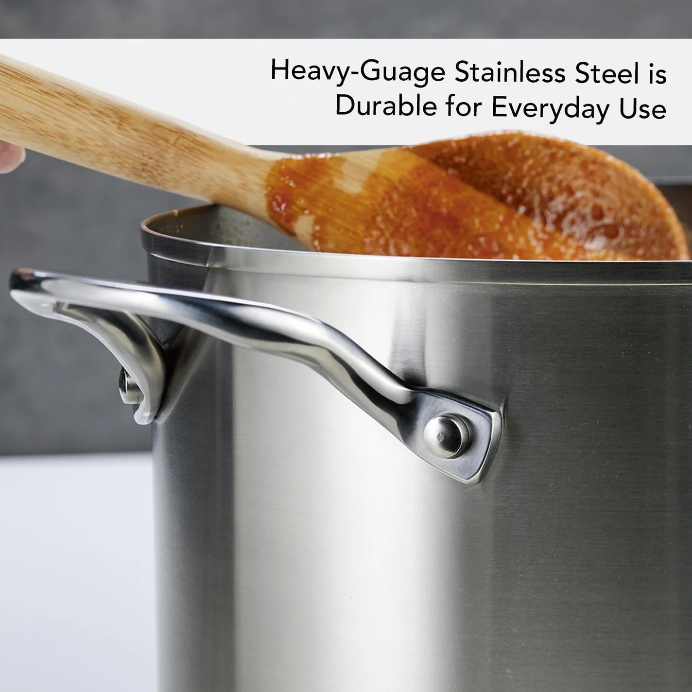 Meyer 3-Ply Base Stainless Steel Stockpot with Lid, 8-Quart