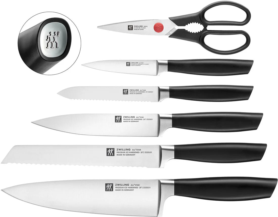 Zwilling - All Star 7 pc Self Sharpening Knive Block Set