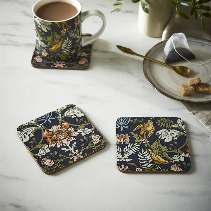Finch & Flower Coasters - Set of 4