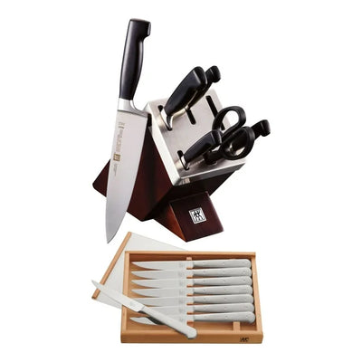 Zwilling - 7 Pc Four Star Block Set With Bonus Steak Knives