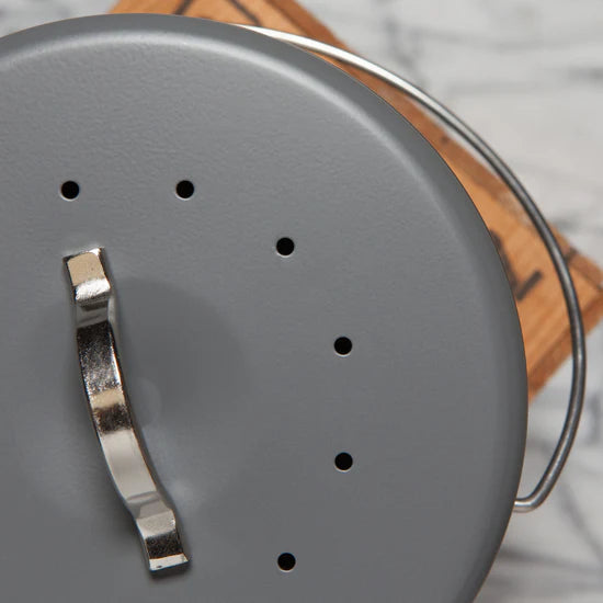 Compost Metal Bin - Charcoal