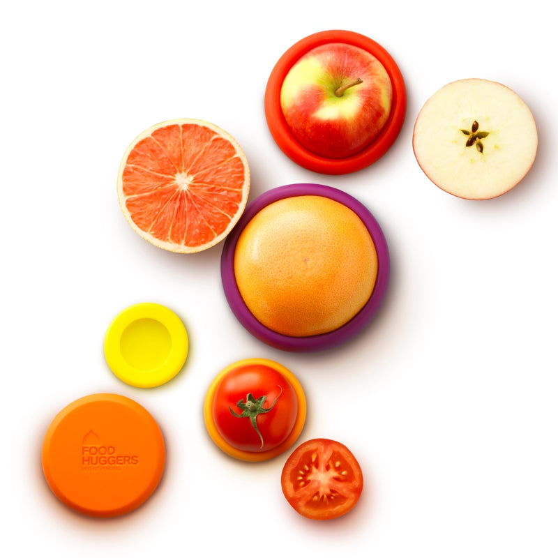 Assorted Silicone Food Savers - Set of 5