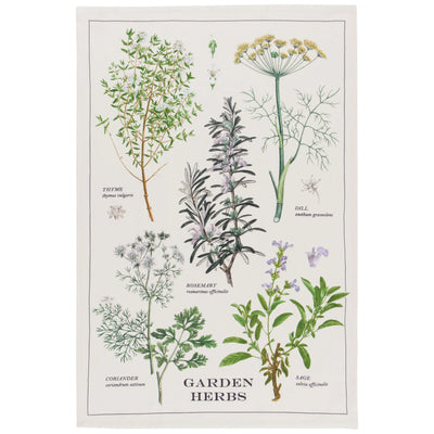 Garden Herbs Cotton Dishtowel