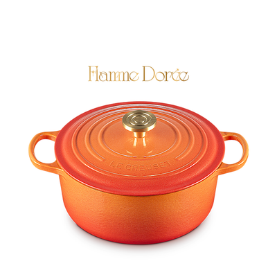 Le Creuset Round Dutch Oven - 5.3L (Flamme Dorée)