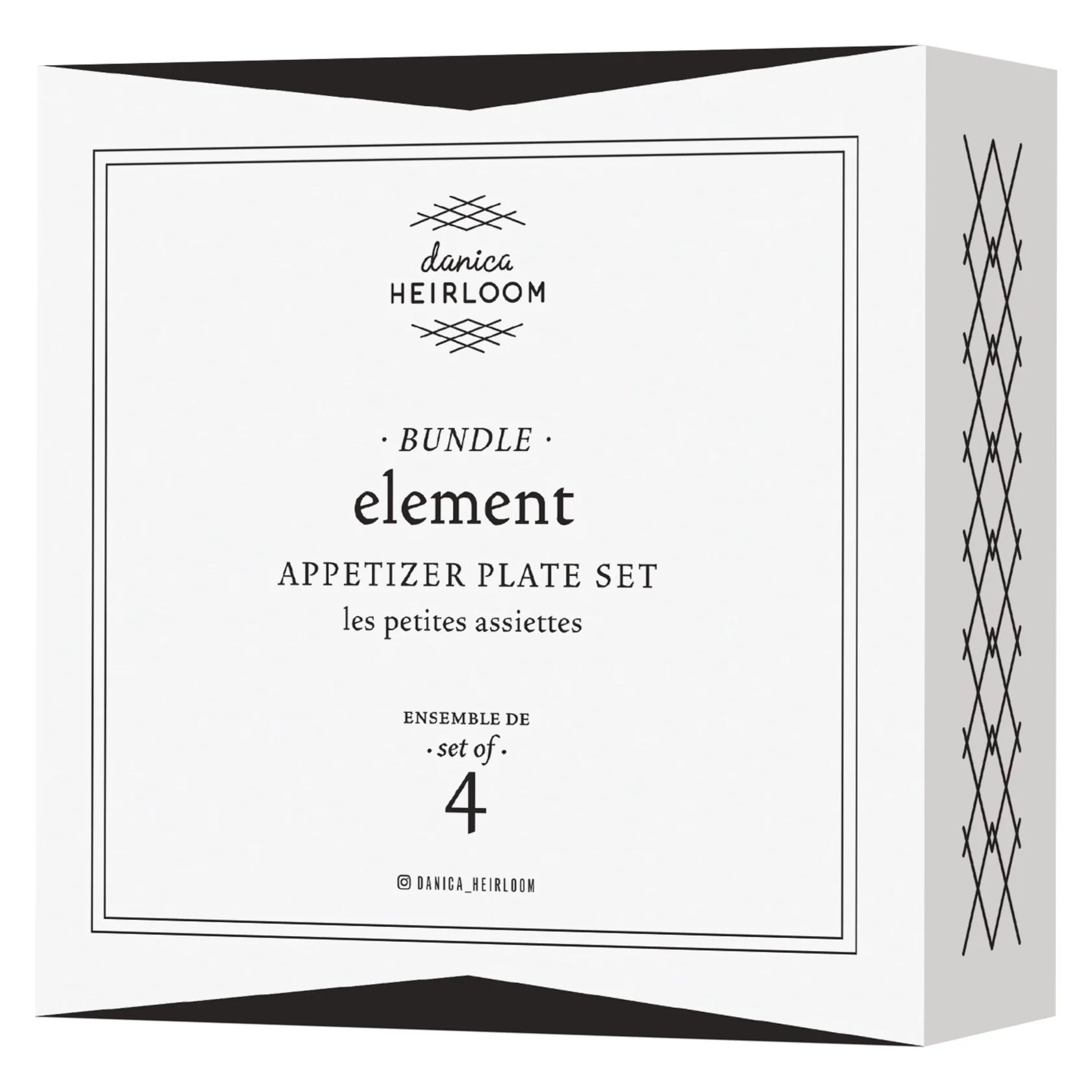 Bundle Element Appetizer Plates - Set of 4