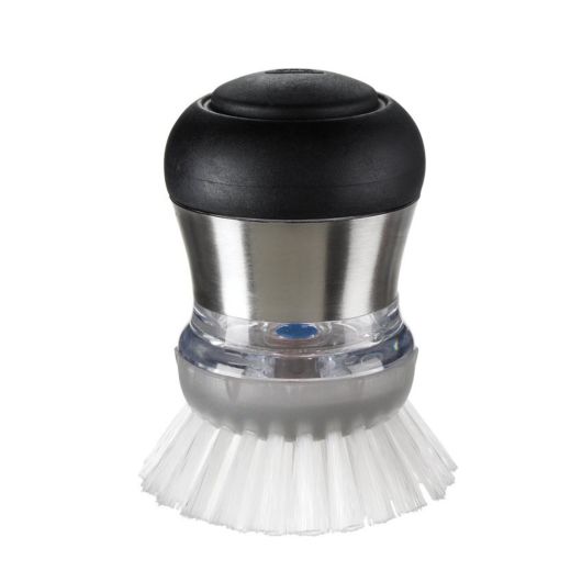 OXO Steel Soap Dispensing Palm Brush