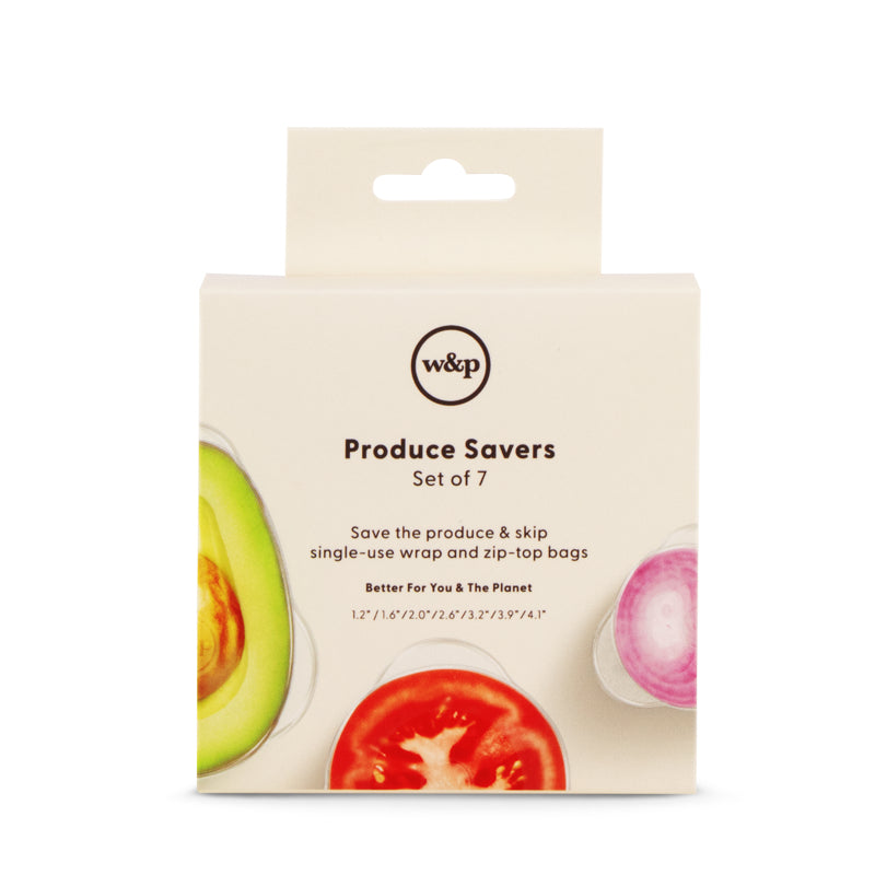 Silicone Produce Savers - Set of 7
