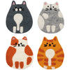 Cat Club Felt Coasters - Set of 4