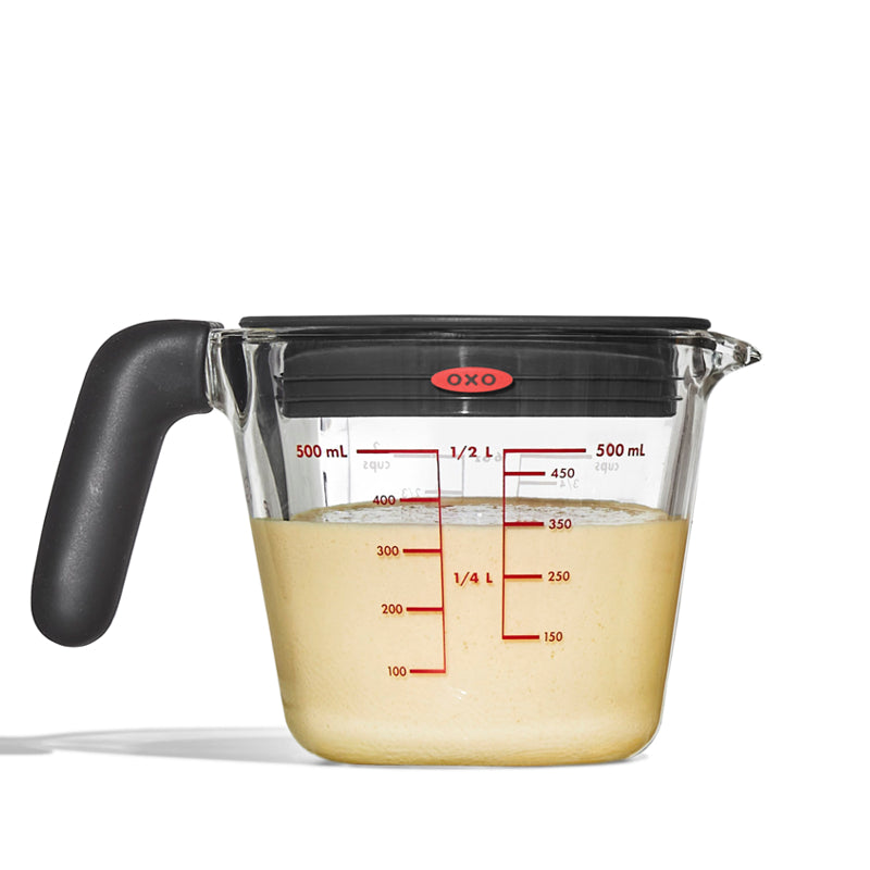 OXO Good Grips Glass Measuring Cup with Silicone Lid - 2 Cup