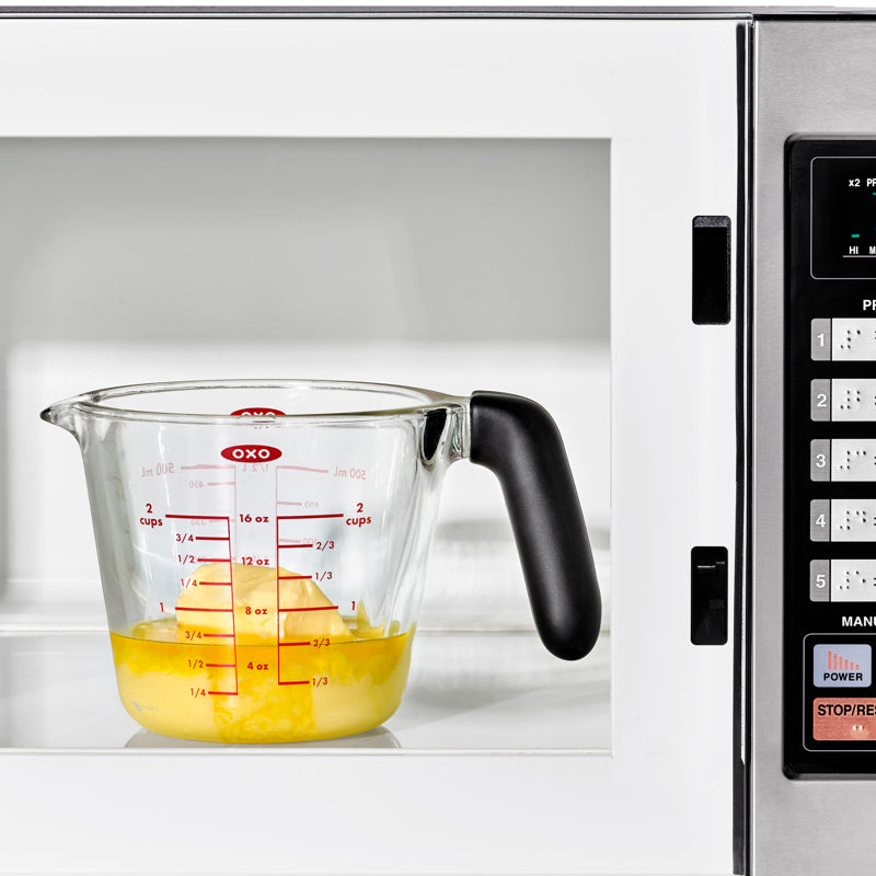 OXO Good Grips Glass Measuring Cup with Silicone Lid - 2 Cup