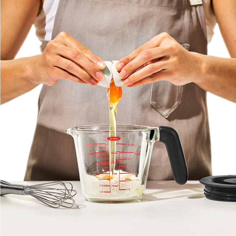 OXO Good Grips Glass Measuring Cup with Silicone Lid - 2 Cup