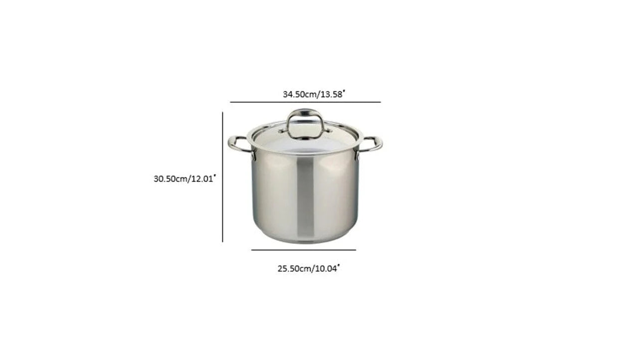 Meyer Accolade Stainless Steel 9L Stockpot with Cover