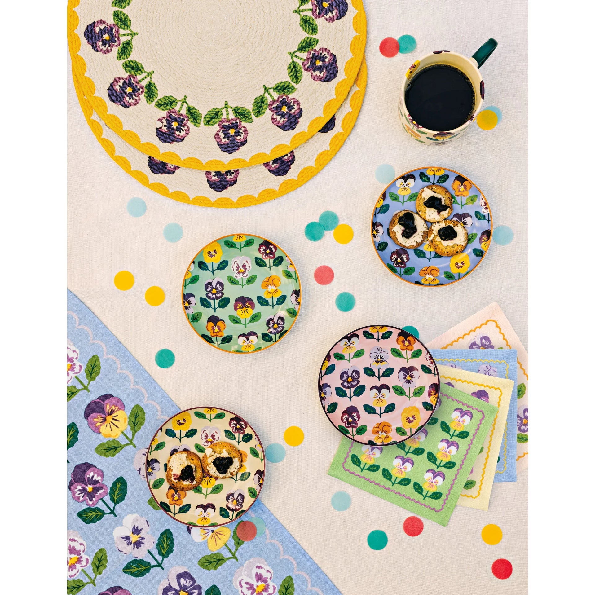 Pansy Appetizer Plates