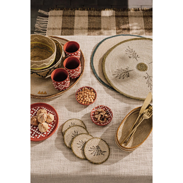 Linear Seagrass Oval Tray