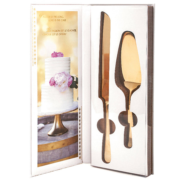 Gold Cake Serving Set