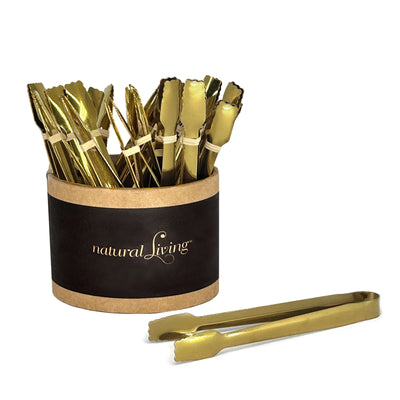 Small Gold Serving Tongs