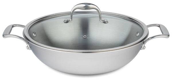 Meyer SuperSteel Tri-Ply Clad Stainless Steel Wok - 32cm