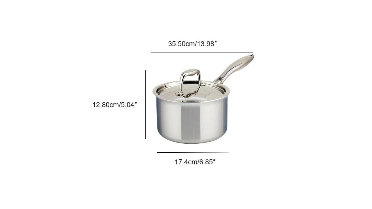 Meyer SuperSteel Tri-Ply Clad Stainless Steel 2L Saucepan with cover