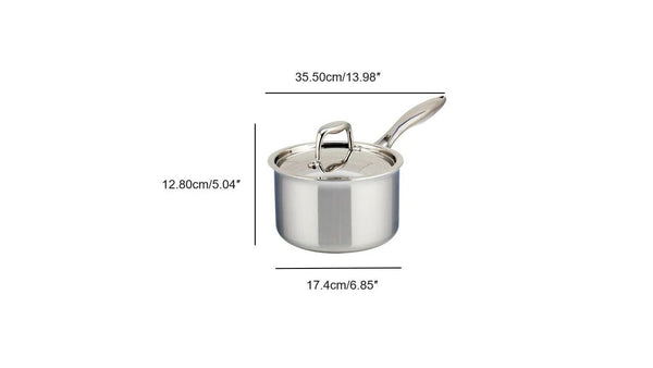 Meyer SuperSteel Tri-Ply Clad Stainless Steel 2L Saucepan with cover