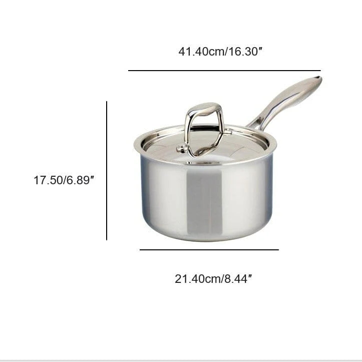 Meyer SuperSteel Tri-Ply Clad Stainless Steel 3L Saucepan with cover