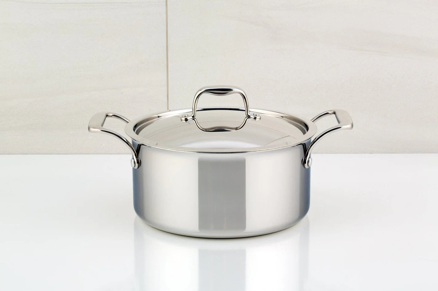 Meyer SuperSteel Tri-Ply Clad Stainless Steel 9L Dutch Oven with cover