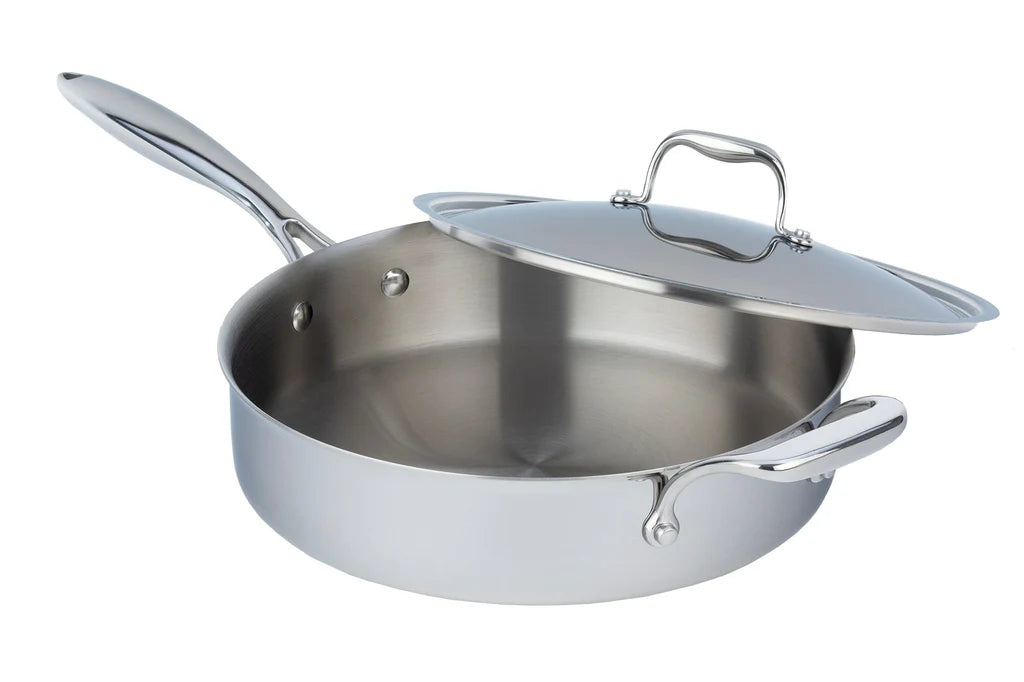 Meyer SuperSteel Tri-Ply Clad Stainless Steel 4.2L Sauté Pan with Cover
