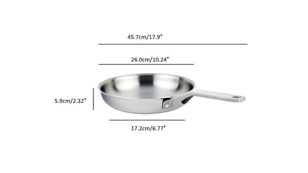 Meyer ProClad 5-Ply Aluminum Core Stainless Steel 24cm/9.4