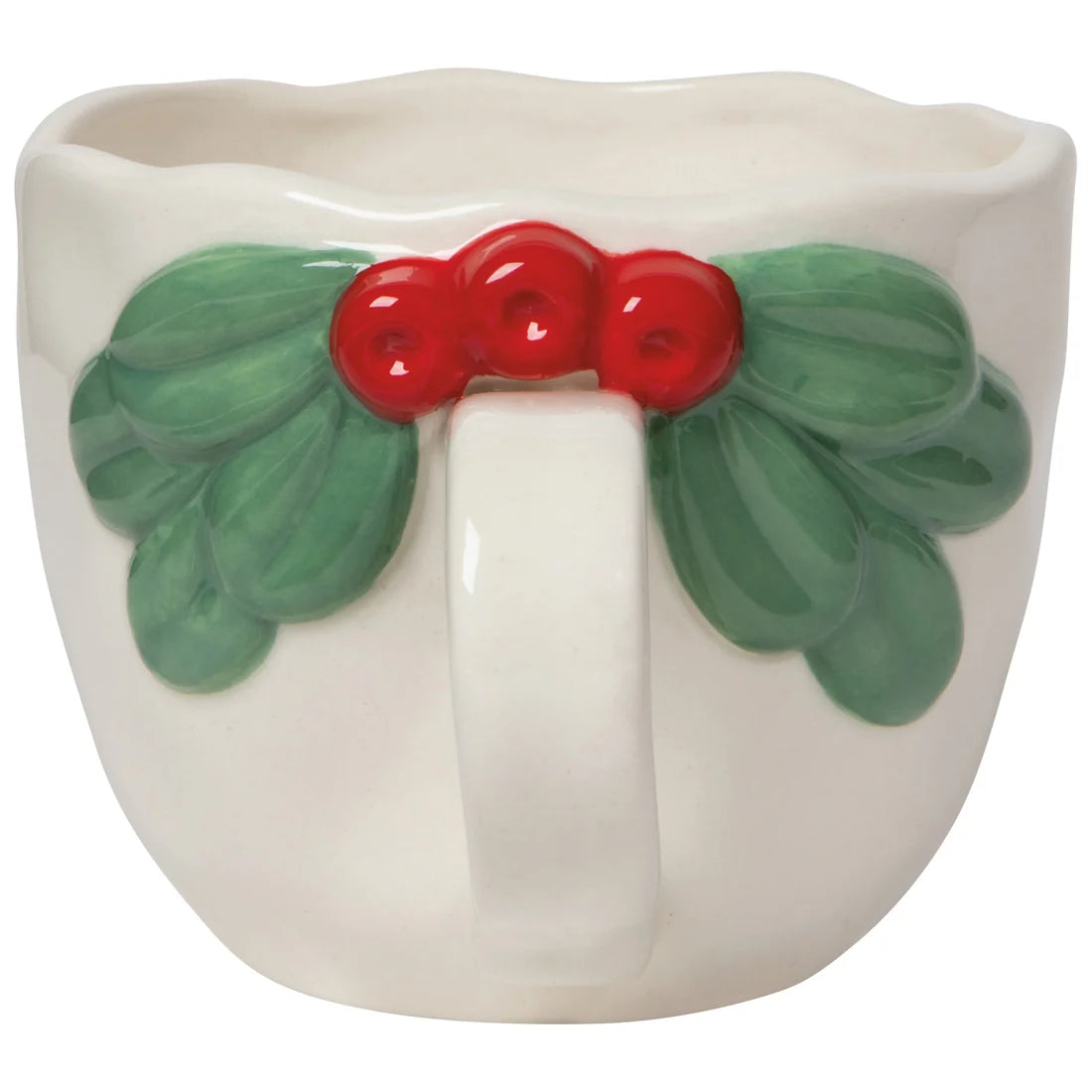 Mistletoe-White Christmas Sculpted Mug