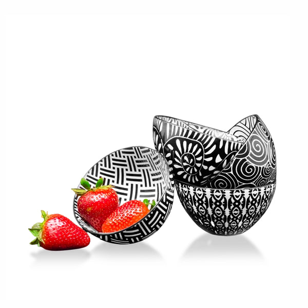 Mini Bowls - Black and White Design