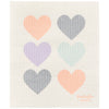 Pastel Hearts Swedish Dishcloth