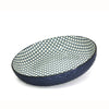 Textured Shallow Bowl - Blue