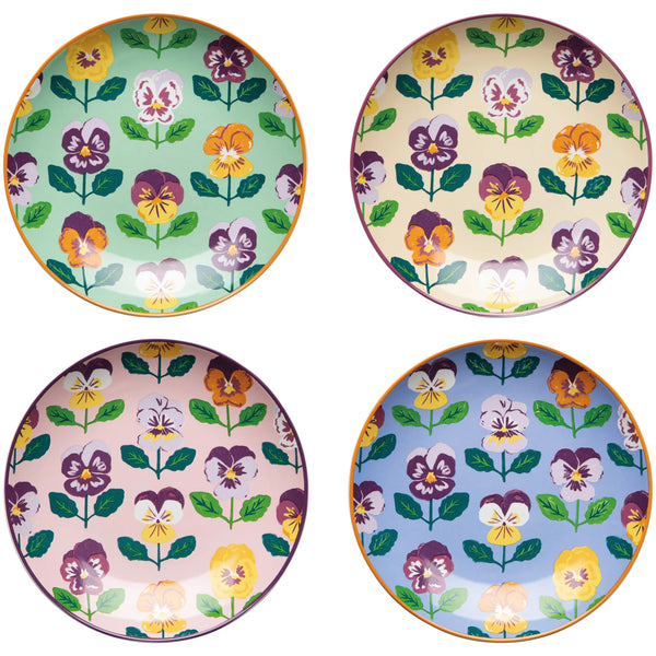 Pansy Appetizer Plates