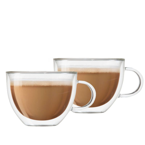 Double Walled Glass Latté Mugs
