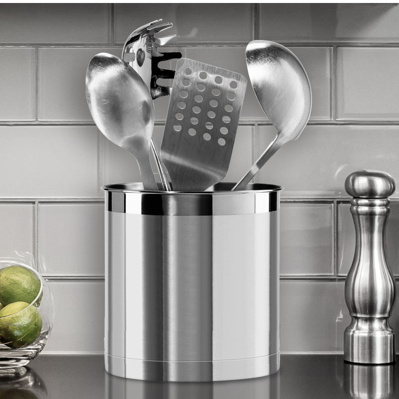 Jumbo Stainless Steel Utensil Holder