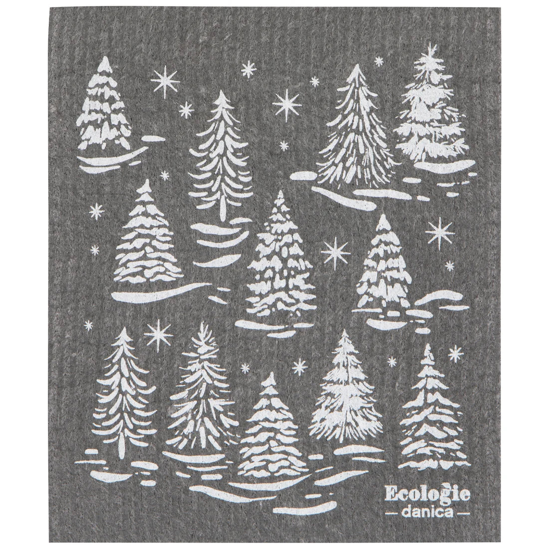 Winter Frost Christmas Swedish Dishcloth