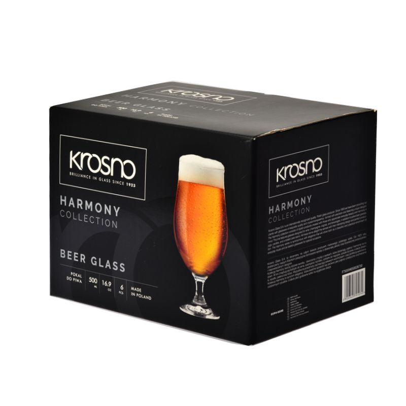 Harmony Stemmed Beer Glasses - Set of 6