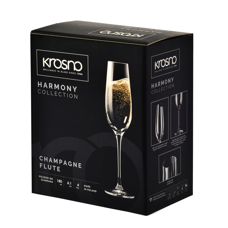 Harmony Flute Glasses - Set of 6