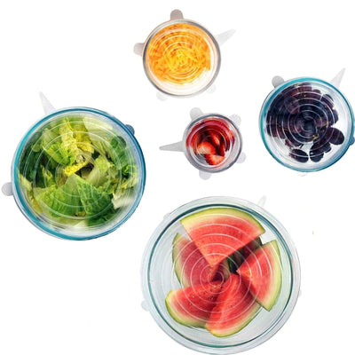 Stretch & Fit Silicone Lids - Set of 5