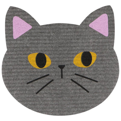 Shaped Cat Swedish Dishcloth