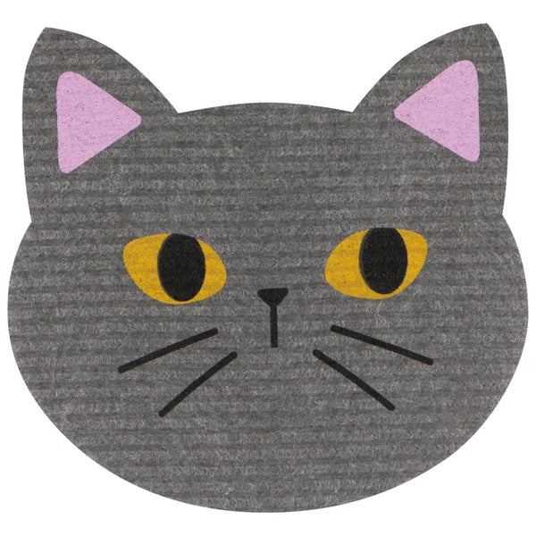 Shaped Cat Swedish Dishcloth