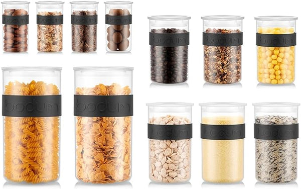 Bodum Clear Storage Jars - Set of 12