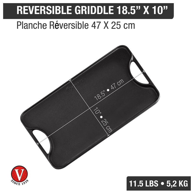 Victoria Reversible Cast Iron Griddle