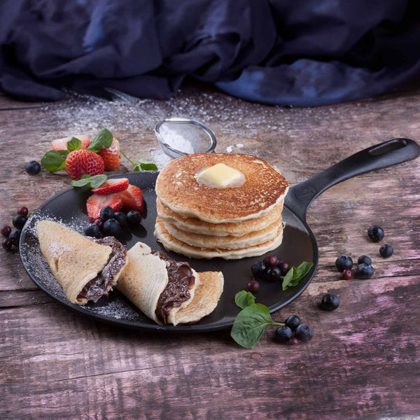 Victoria Cast Iron Crepe Pan - 26 cm
