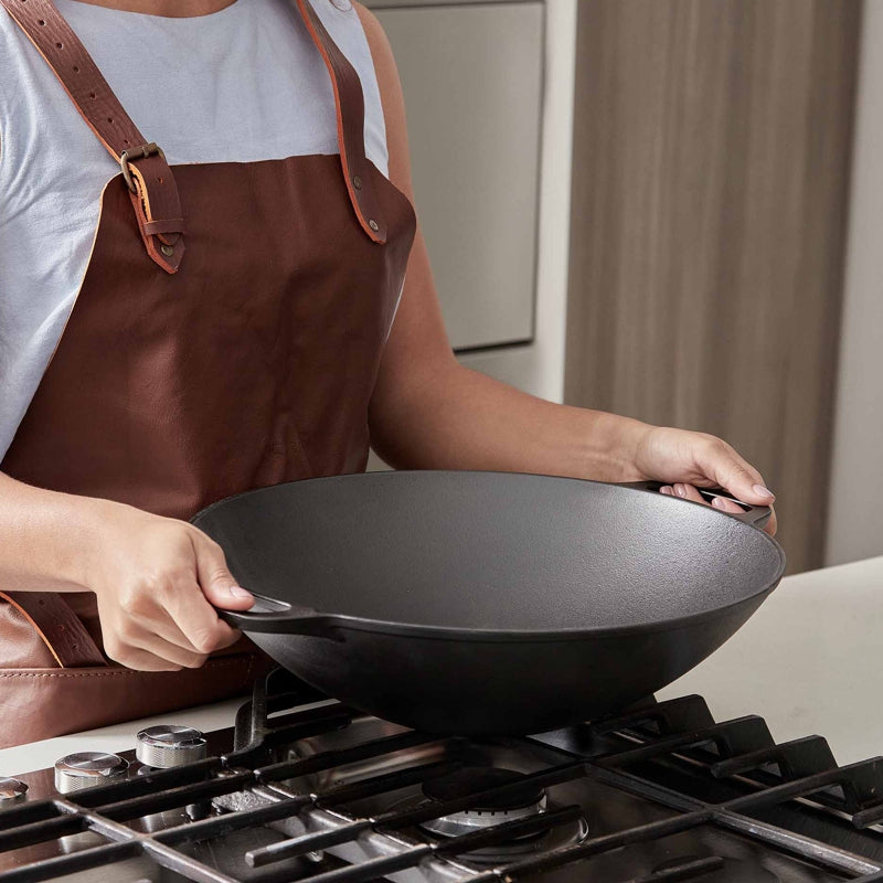 Victoria Cast Iron Wok - 14 inch