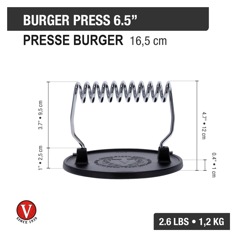 Cast Iron Burger Press